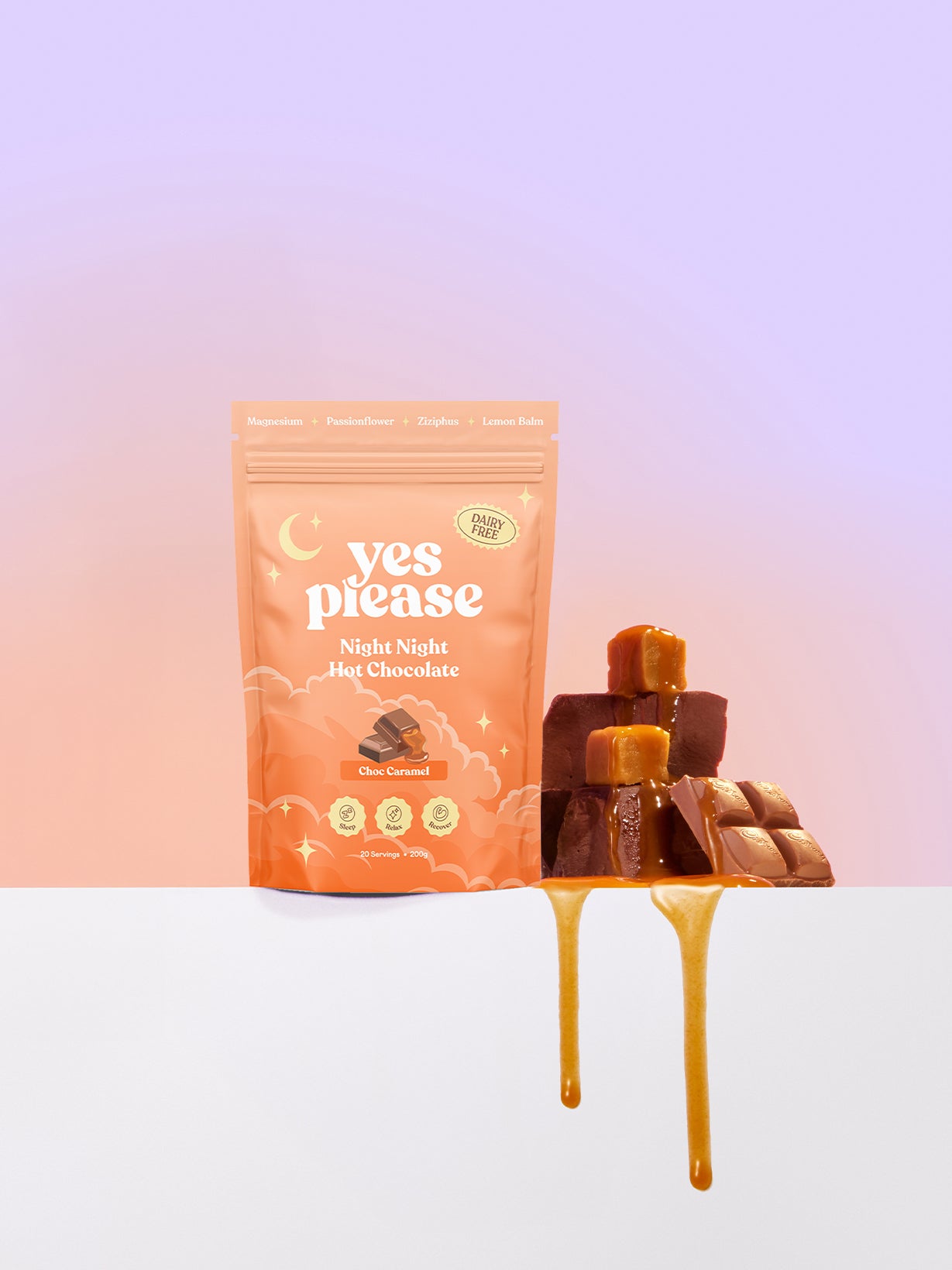 Night Night Hot Chocolate Dairy Free - Choc Caramel